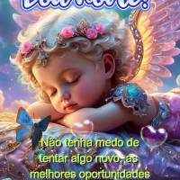 Não tenha medo de tentar algo novo, as melhores oportunidades costumam surgir fora da zona de conforto. Boa noite!