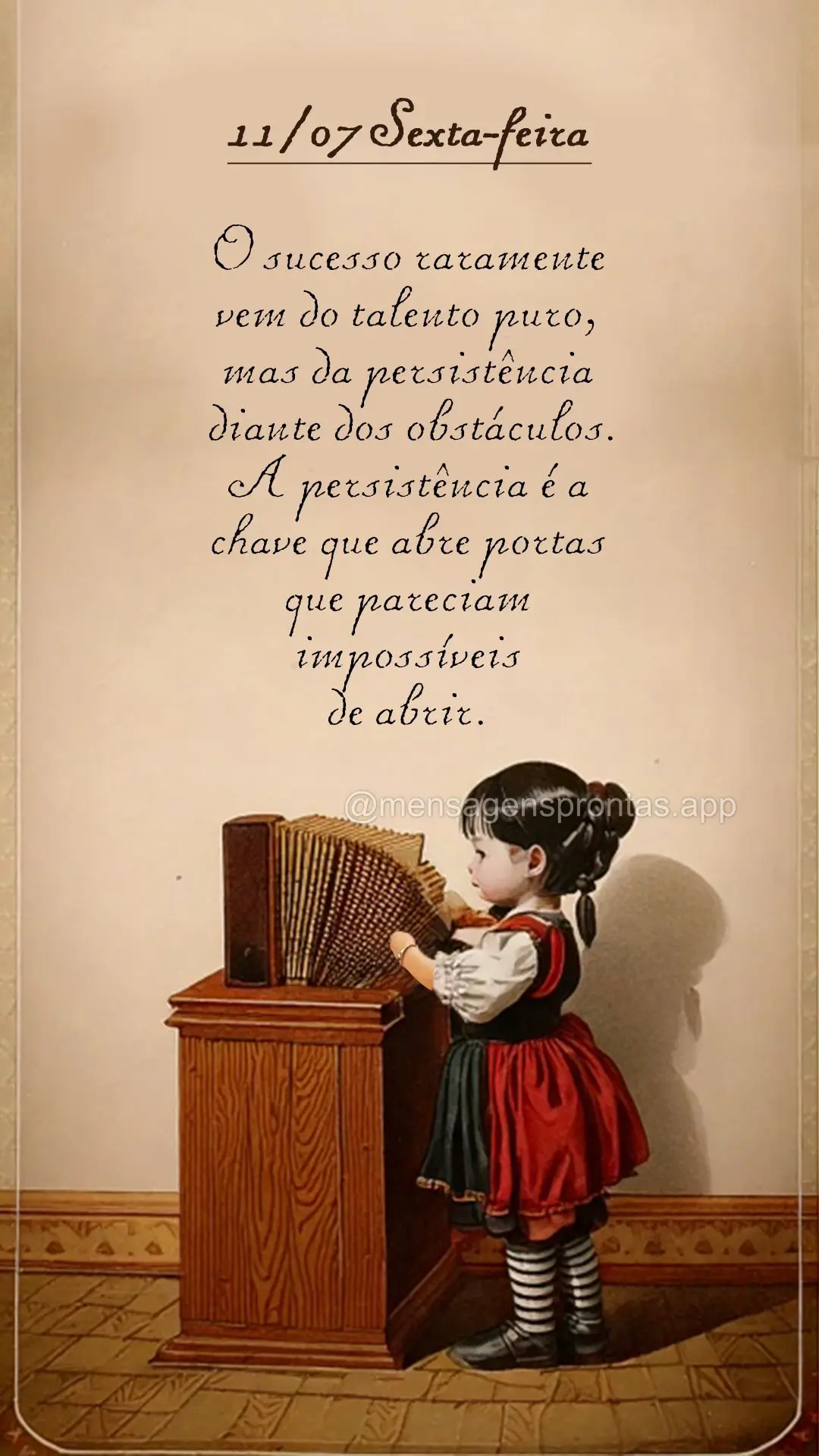 O sucesso raramente vem do talento puro, mas da persistência diante dos obstáculos. A persistência é a chave que abre portas que pareciam impossívei...