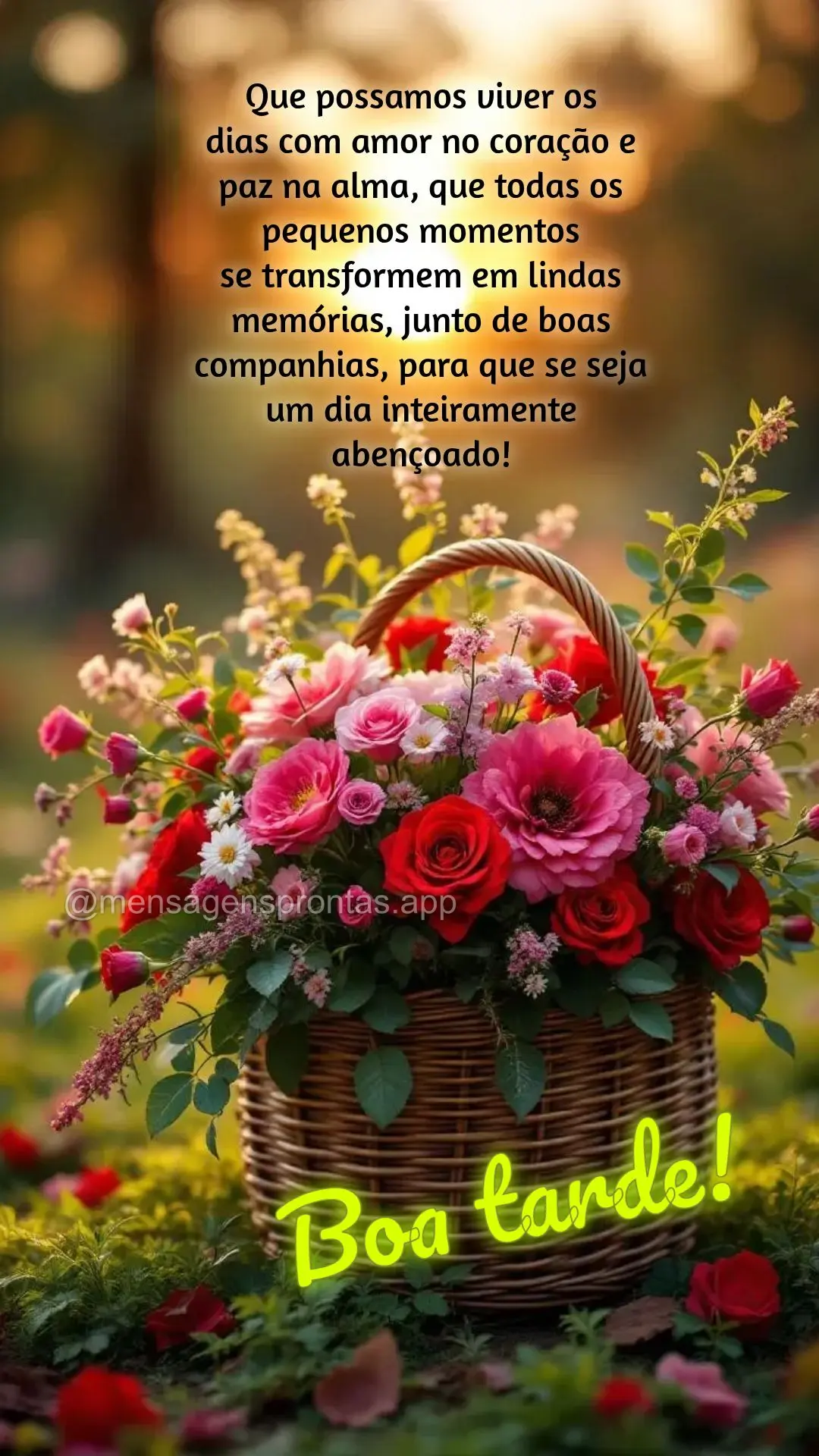 Que possamos viver os 
dias com amor no coração e 
paz na alma, que todas os pequenos momentos 
se transformem em lindas memórias, junto de boas co...