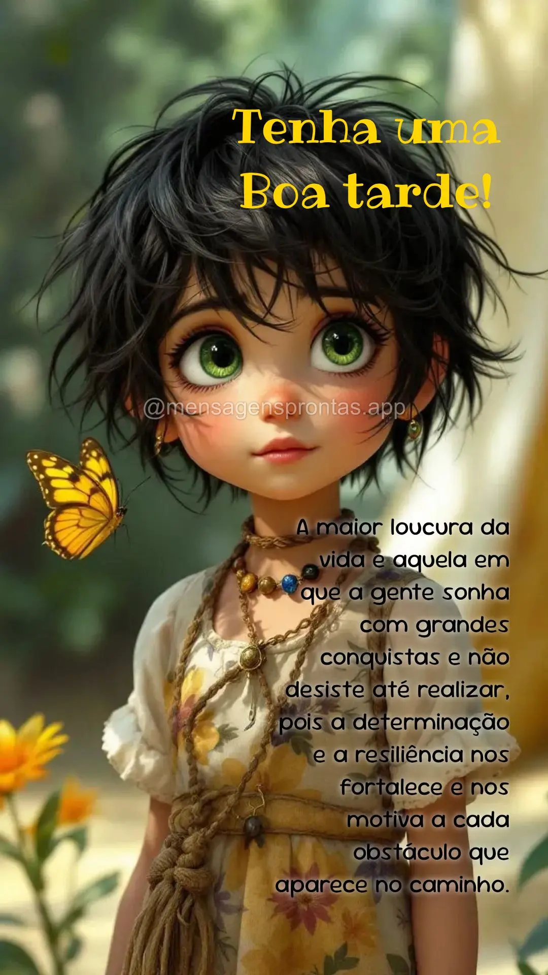 A maior loucura da vida e aquela em que a gente sonha com grandes conquistas e não desiste até realizar, pois a determinação e a resiliência nos for...