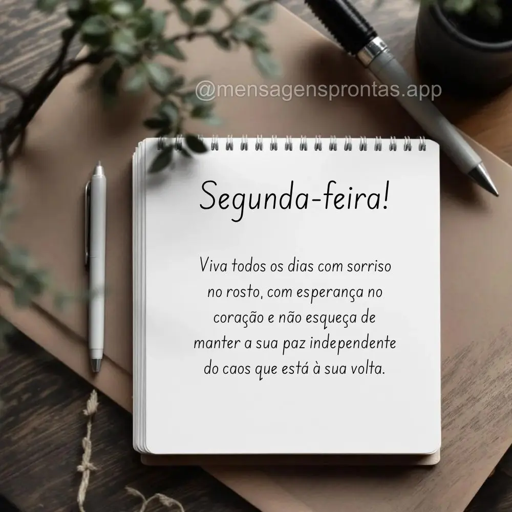 Viva todos os dias com sorriso no rosto, com esperança no coração e não esqueça de manter a sua paz independente do caos que está à sua volta.  Se...