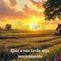 Que a sua tarde seja inteiramente abençoada e cheia de momentos alegres. Boa noite!
