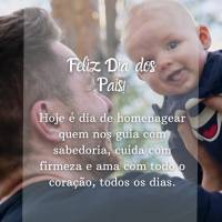 Feliz Dia dos Pais!
Que seu dia seja cheio de alegria, abraços sinceros e reconhecimento por tudo o que você representa na vida de quem ama.
