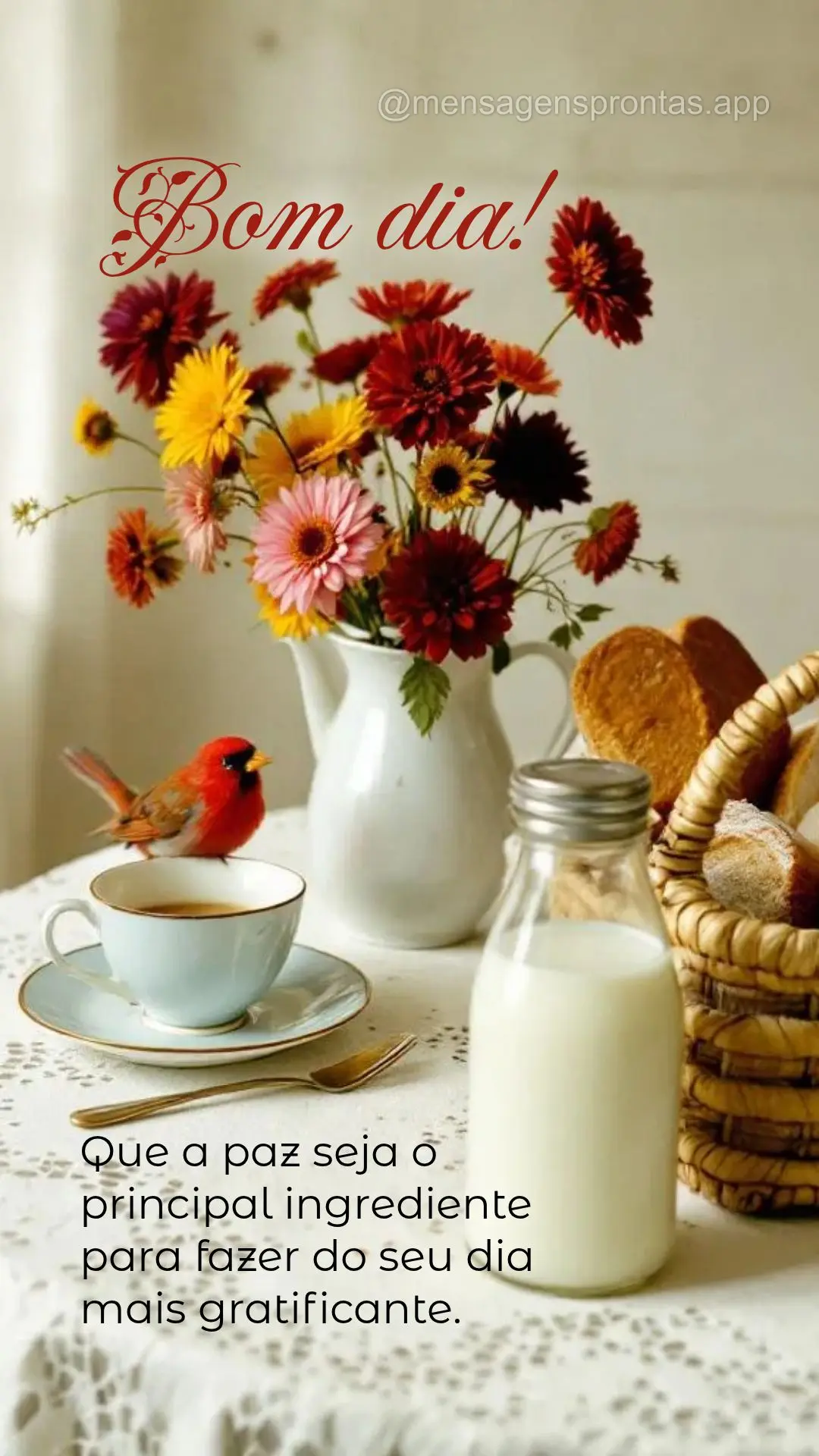 Пусть мир будет главным ингредиентом, делающим ваш день более благодарным. Доброе у...