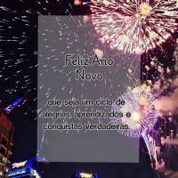 Feliz Ano Novo
que seja um ciclo de alegrias, aprendizados e conquistas verdadeiras.