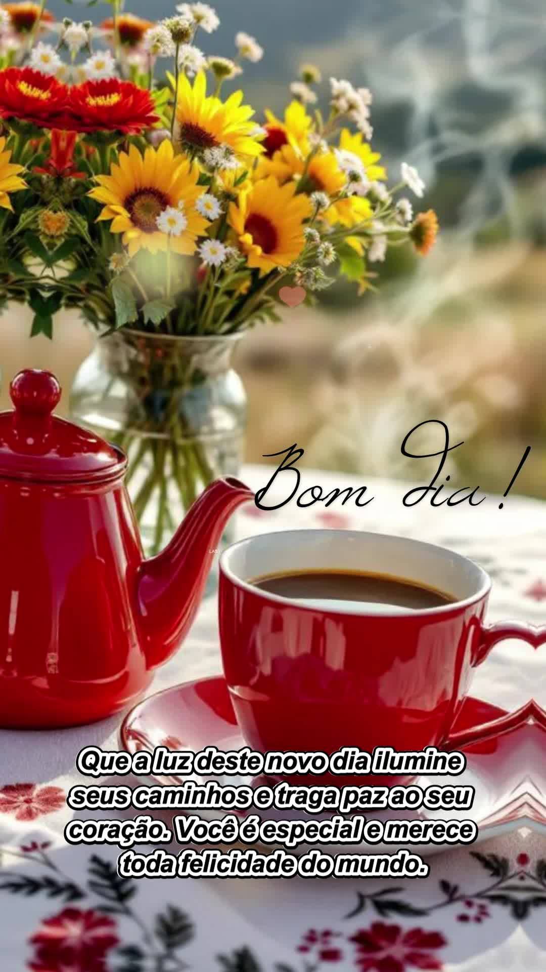 Que a luz deste novo dia ilumine seus caminhos e traga paz ao seu coração. Você é especial e merece toda felicidade do mundo. Bom dia!