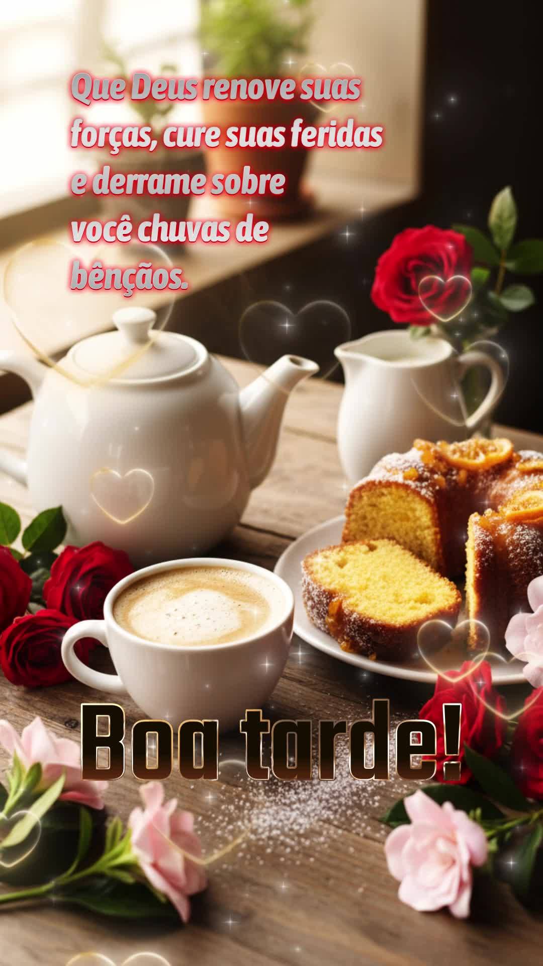 Que Deus renove suas forças, cure suas feridas e derrame sobre você chuvas de bênçãos. Boa tarde!
