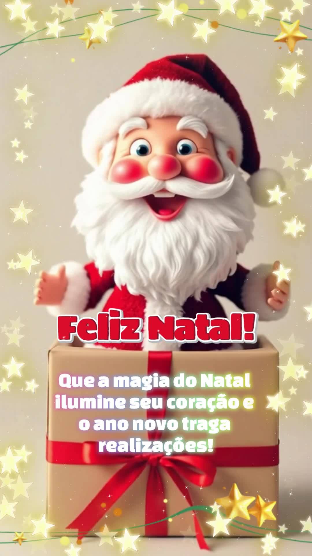 Que a magia do Natal ilumine seu coração e o ano novo traga realizações! Feliz Natal!