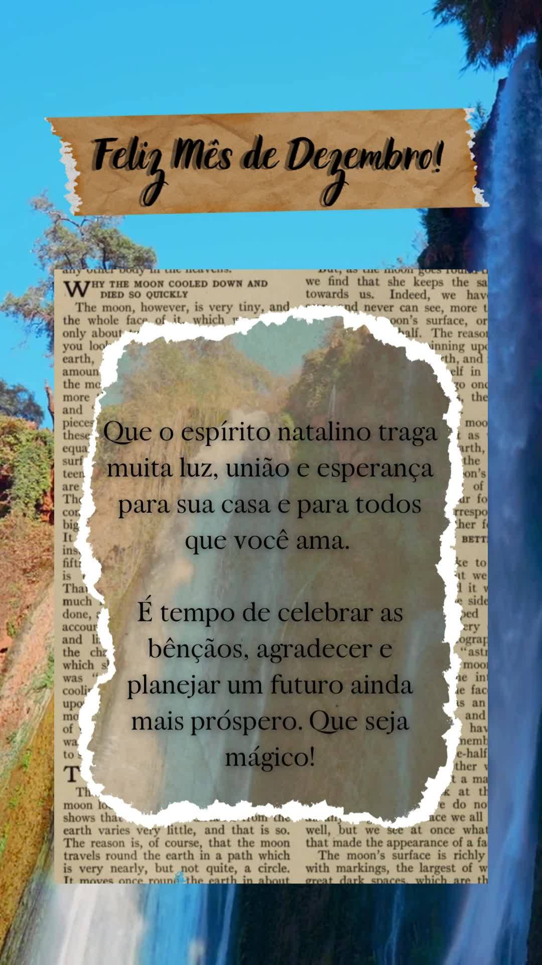 Feliz Mês de Dezembro!
Que o espírito natalino traga muita luz, união e esperança para sua casa e para todos que você ama. 

É tempo de celebrar...