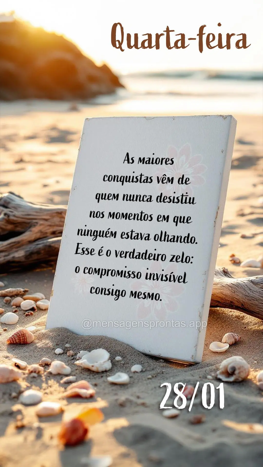 As maiores conquistas vêm de quem nunca desistiu nos momentos em que ninguém estava olhando. Esse é o verdadeiro zelo: o compromisso invisível consig...