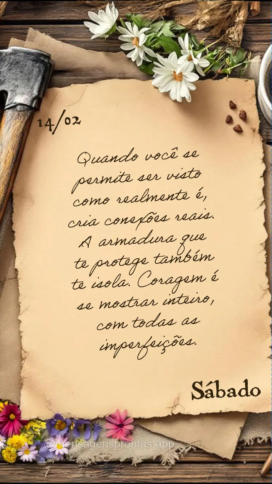 Quando você se permite ser visto como realmente é, cria conexões reais. A armadura que te protege também te isola. Coragem é se mostrar inteiro, com...
