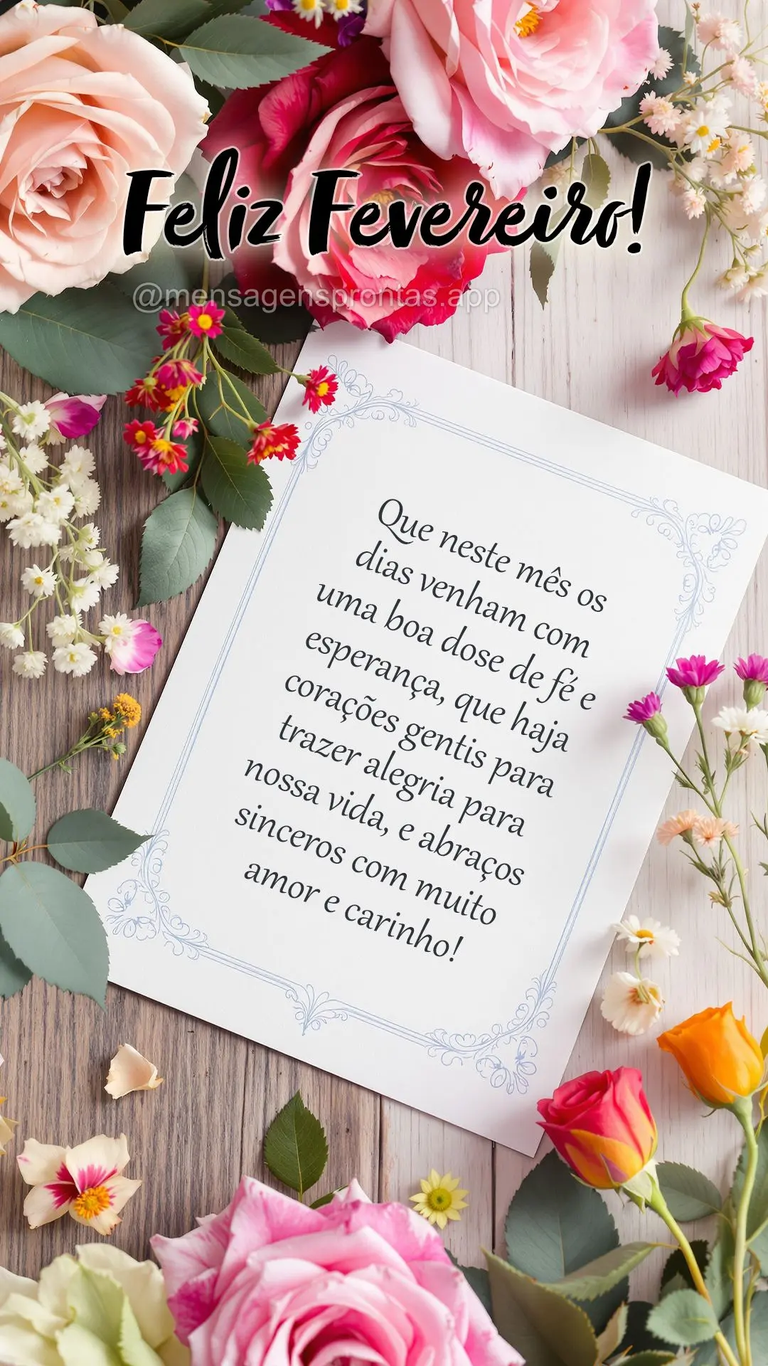 Que neste mês os dias venham com uma boa dose de fé e esperança, que haja corações gentis para trazer alegria para nossa vida, e abraços sinceros c...