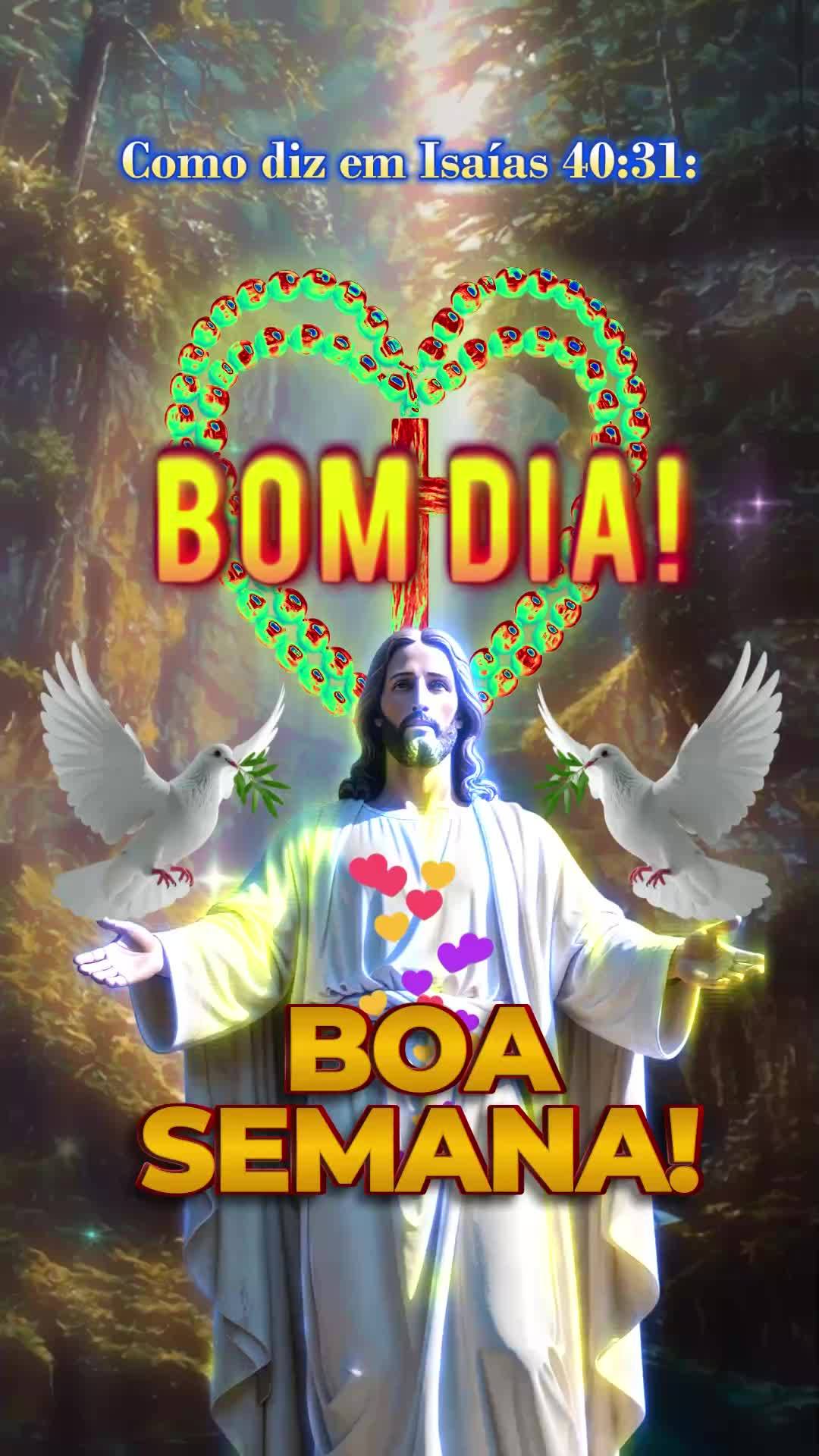 Em cada novo amanhecer, Deus renova as oportunidades. Que esta semana seja abençoada com paz e sabedoria para você e sua família. Como diz em Isaías ...