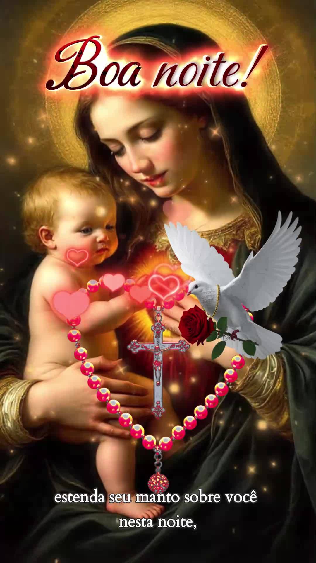 "Como diz Tiago 1:17: 'Toda boa dádiva e todo dom perfeito vem do alto, descendo do Pai das luzes.' Que Maria, Mãe de Deus, estenda seu manto sobre voc...