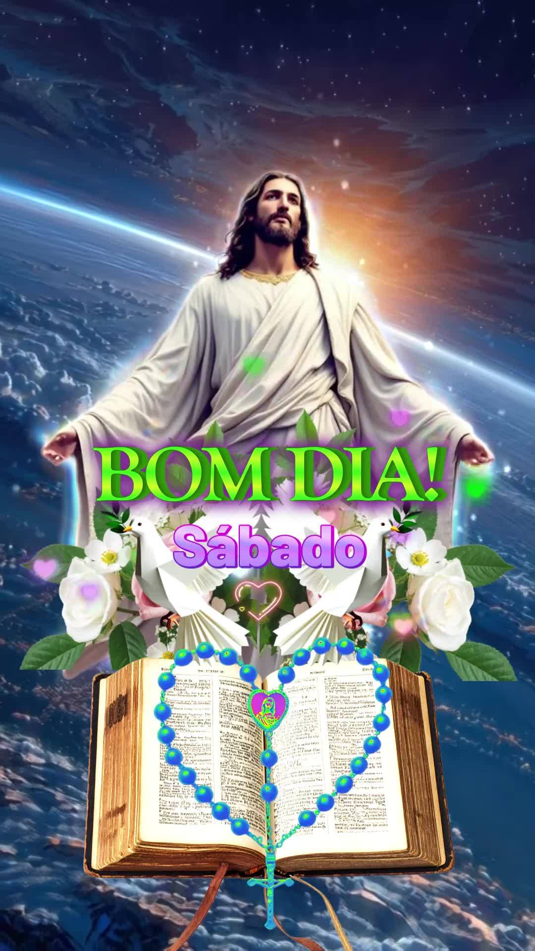 Bom dia neste sábado abençoado! Agradeço por este novo dia que se inicia, pelo dom da vida e pelas infinitas possibilidades que este sábado nos traz....