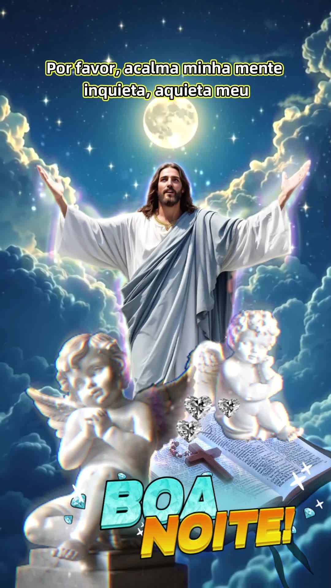 Senhor, nesta noite em que a dor parece mais intensa e o cansaço pesa sobre os ombros, venho buscar refúgio em Teus braços. As lágrimas que derramei ...