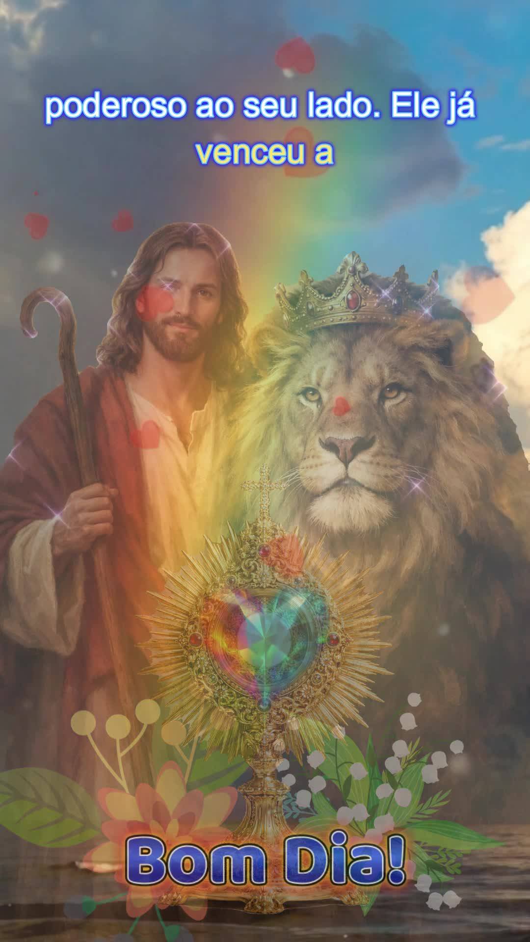 "Não chore. Eis que o Leão da tribo de Judá venceu." — Apocalipse 5:5

Bom dia! Hoje você acorda sob a proteção do Leão de Judá. Jesus não é ...