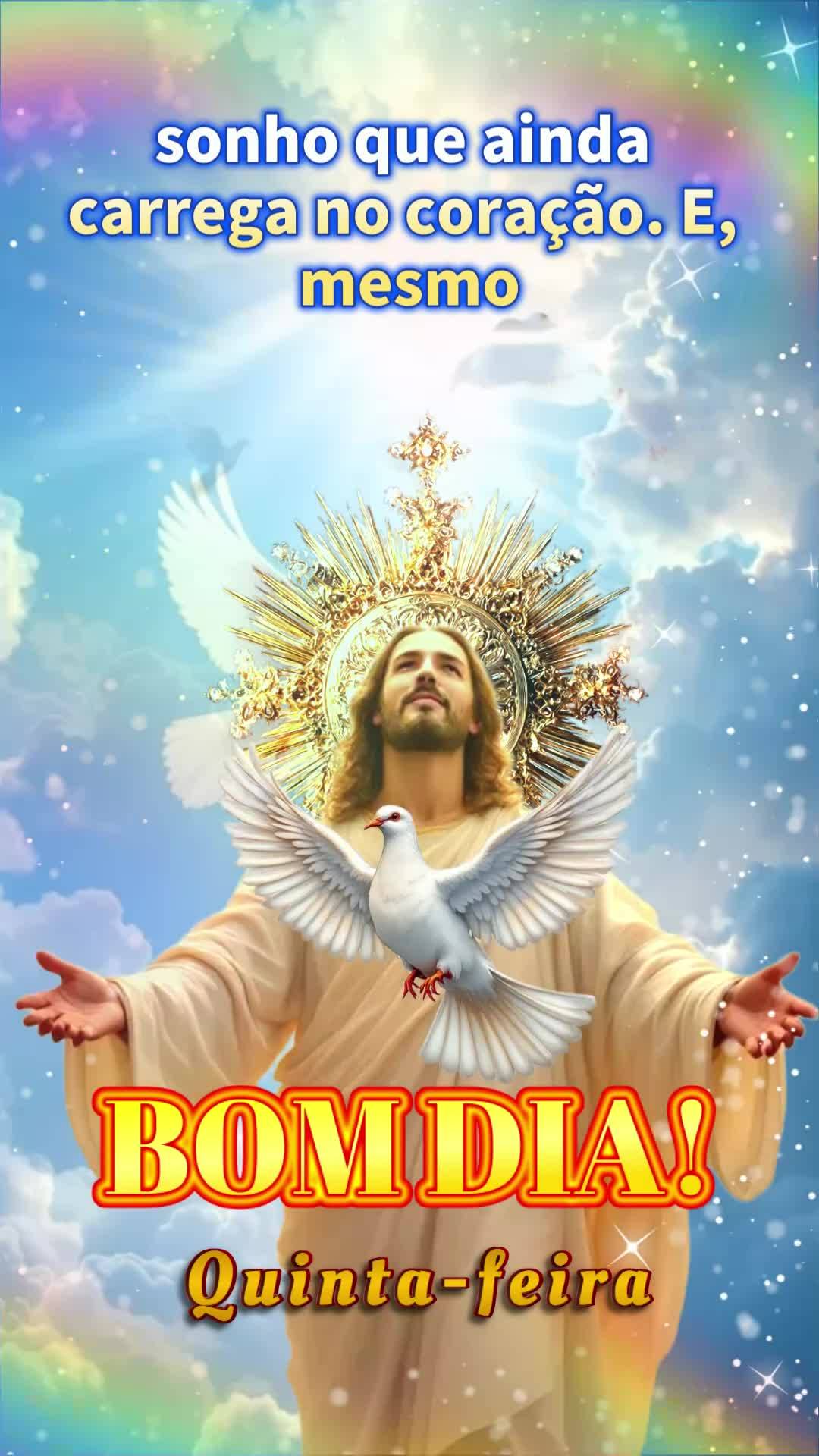 Bom dia! Que esta quinta-feira seja marcada pela presença de Deus em cada passo que você der. Você acordou hoje com uma nova oportunidade de recomeça...