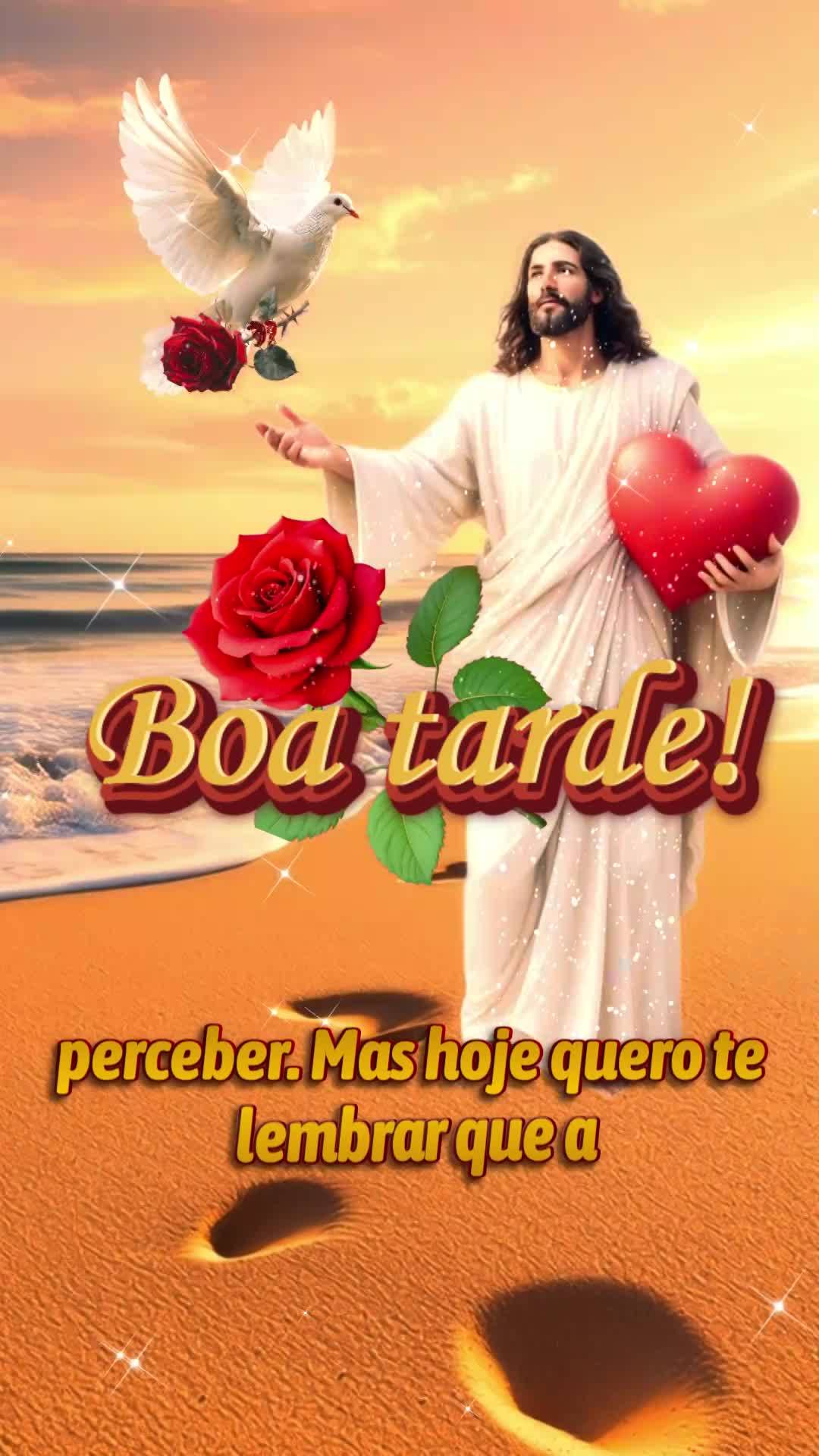 Boa tarde! Saiba que Deus está cuidando de você agora mesmo, neste exato momento da sua tarde. Você não está sozinho, e nenhum peso que você carreg...