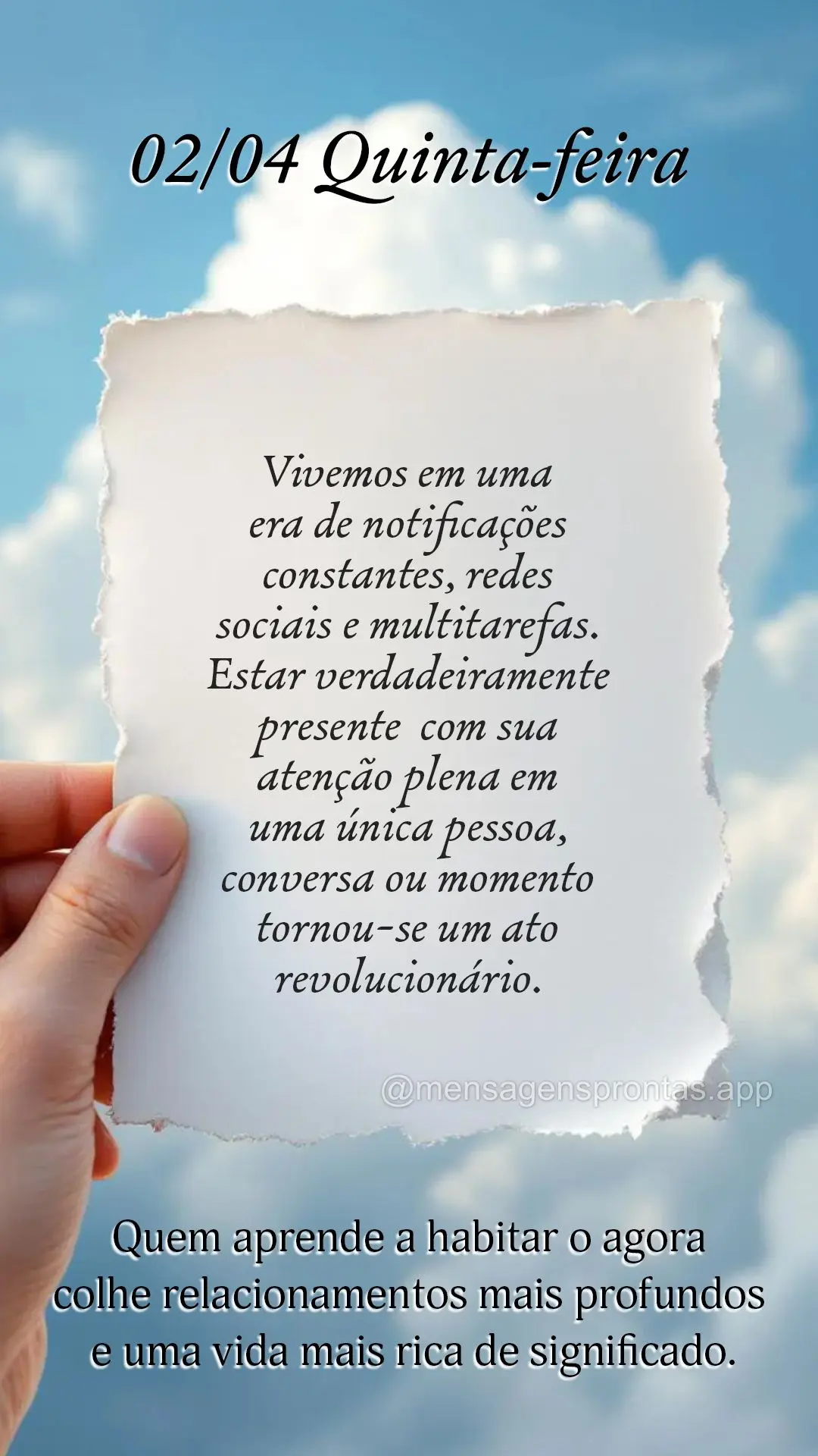 Vivemos em uma era de notificações constantes, redes sociais e multitarefas. Estar verdadeiramente presente — com sua atenção plena em uma única p...