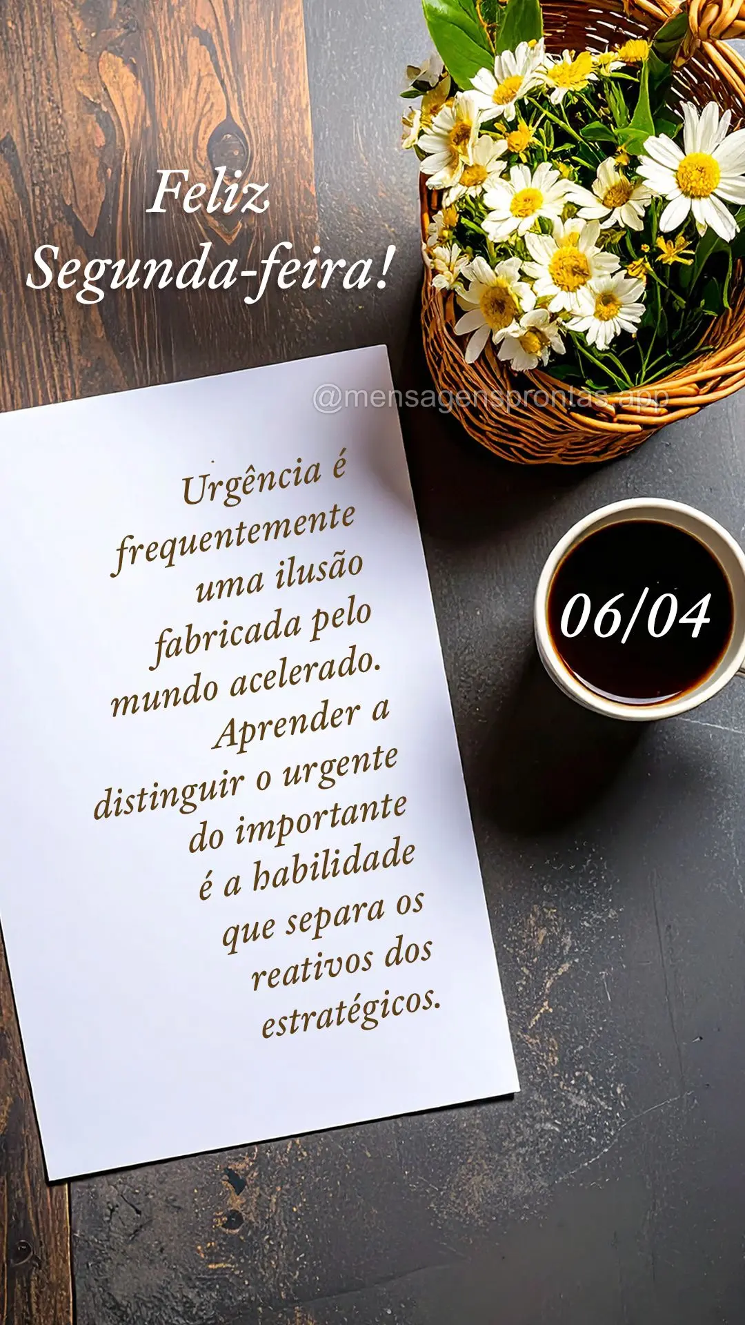Urgência é frequentemente uma ilusão fabricada pelo mundo acelerado. Antes de agir impulsivamente, pergunte-se: isso importará daqui a um ano? Aprend...