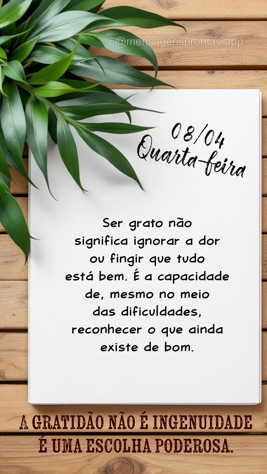 Ser grato não significa ignorar a dor ou fingir que tudo está bem. É a capacidade de, mesmo no meio das dificuldades, reconhecer o que ainda existe de...