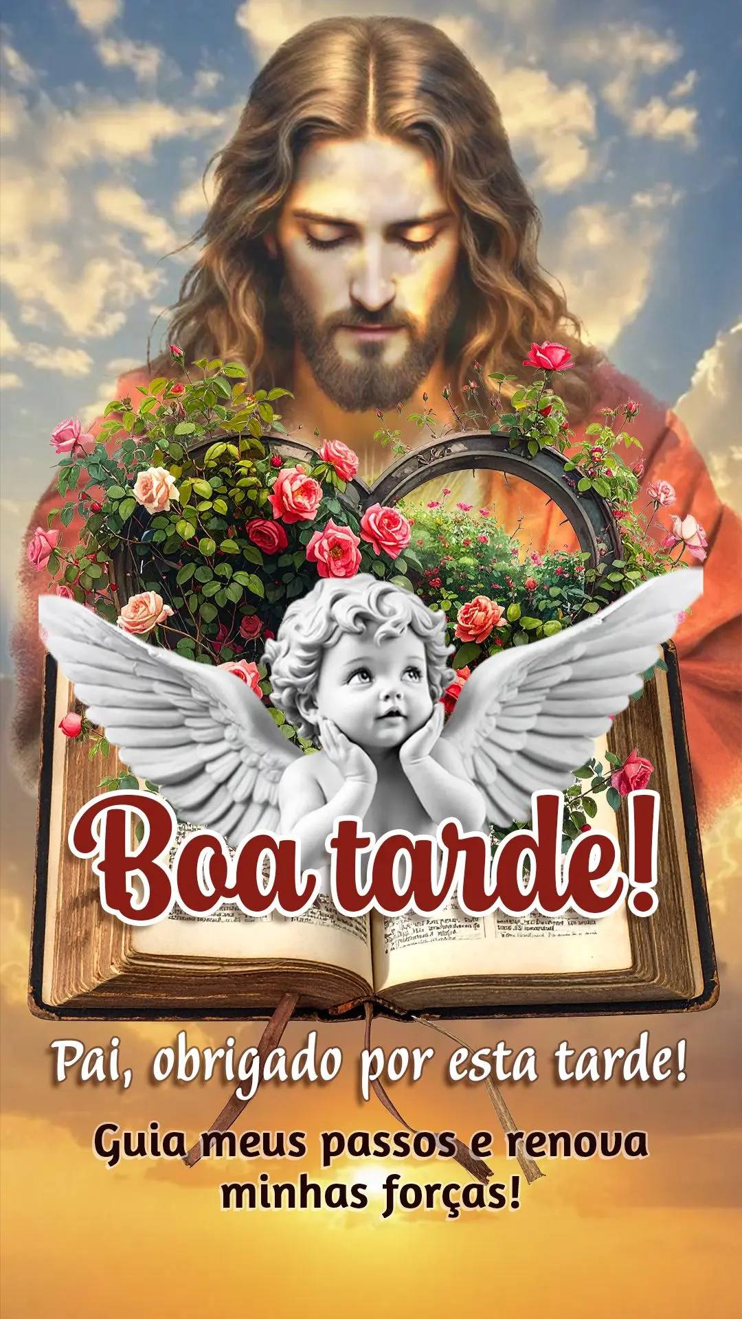 Pai, obrigado por esta tarde! Guia meus passos e renova minhas forças agora. Boa tarde! 🙏☀️

---