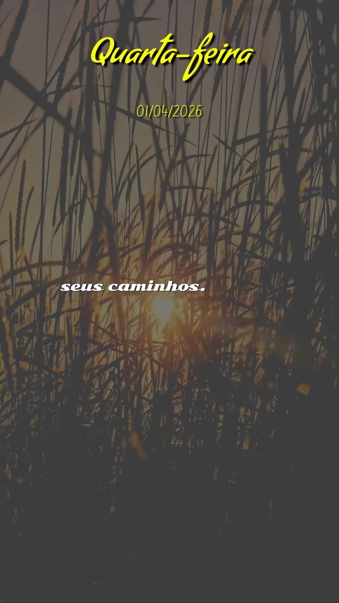 Boa noite. Hoje é Quarta-feira Santa, 1 de abril de 2026, e esta noite carrega um peso especial de contemplação e fé. Estamos no coração da Semana ...