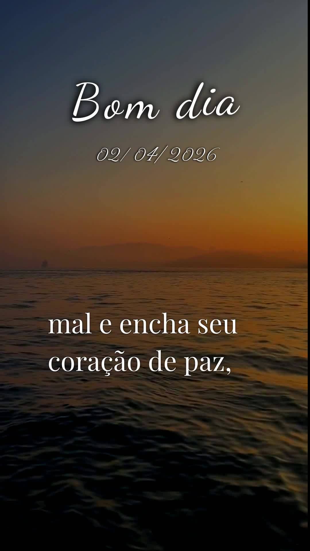 Bom dia! Hoje é Quinta-feira, 2 de Abril de 2026, Quinta-feira Santa, e que dia especial para começar com o coração cheio de gratidão. Neste dia sag...