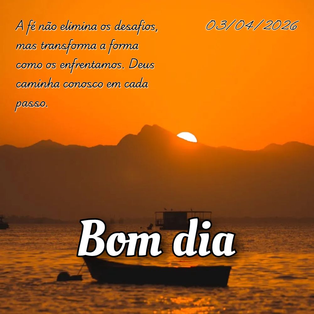 A fé não elimina os desafios, mas transforma a forma como os enfrentamos. Deus caminha conosco em cada passo.