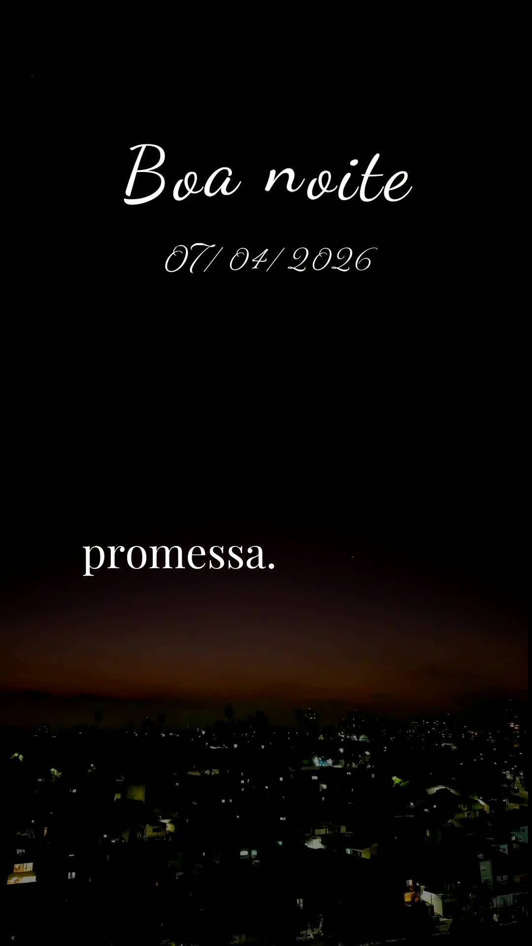 Oração da noite. Boa noite, Senhor. Neste silêncio desta terça-feira, 7 de abril de 2026, eu me coloco diante de Ti com o coração aberto. Obrigado ...