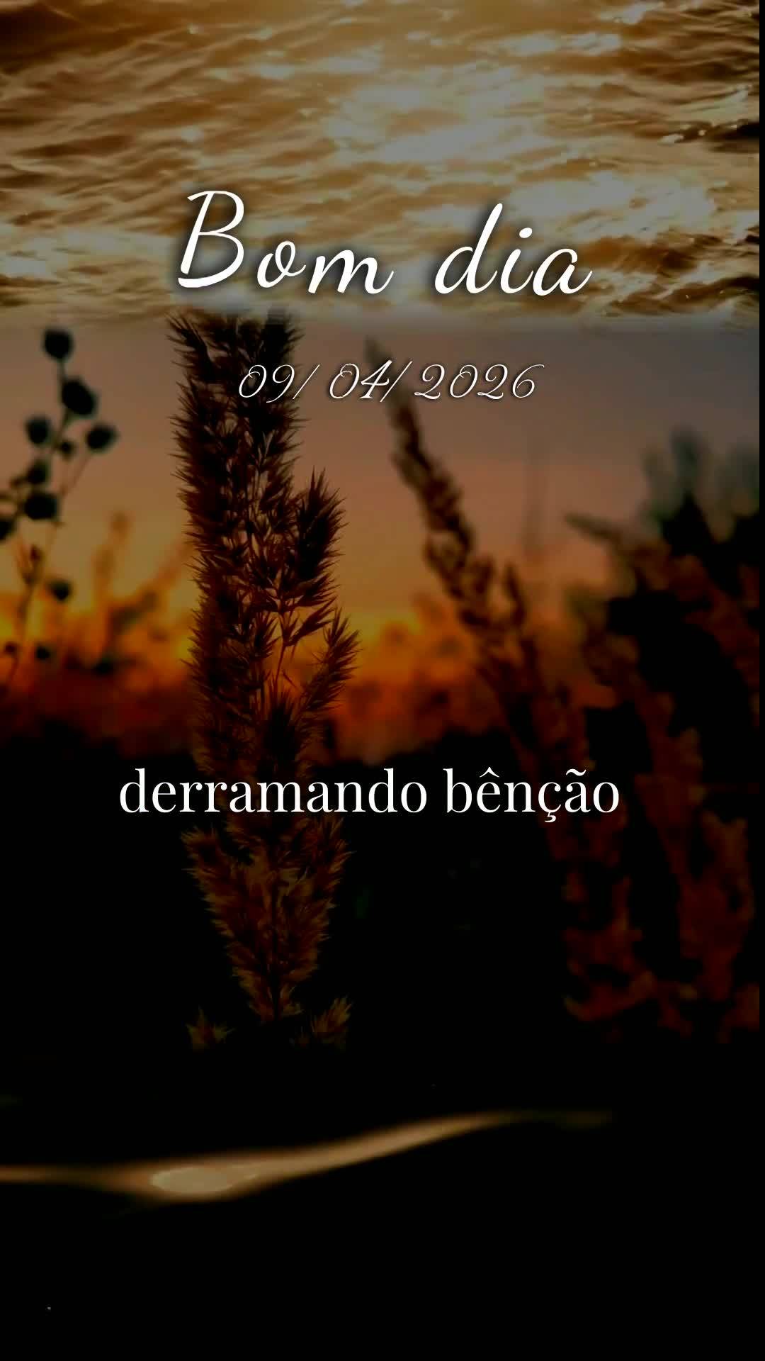 Bom dia! Que o Senhor Jesus caminhe contigo nesta quinta-feira, 9 de abril de 2026. Que Ele esteja ao teu lado como teu fiel defensor, pronto para lutar ...