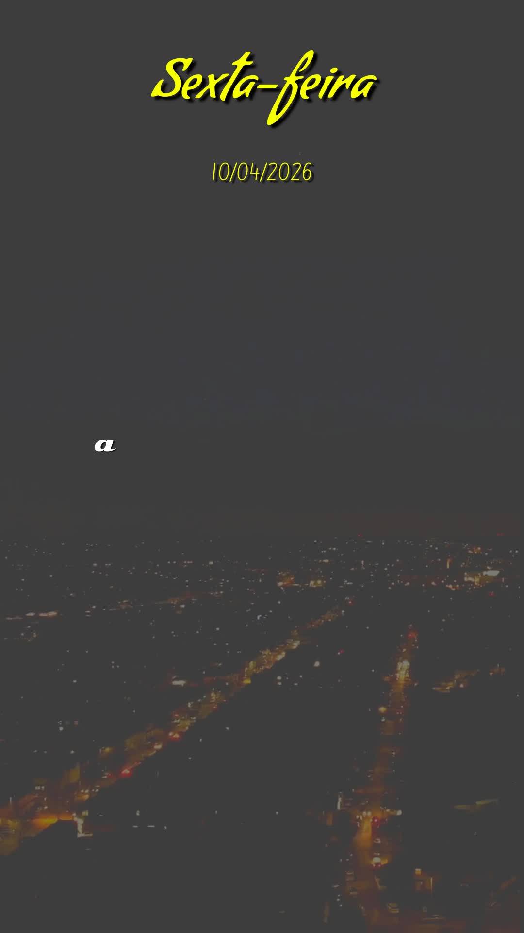 Boa noite! Obrigado, meu Deus, por mais uma sexta-feira vencida. Tu me livraste de todo mal, me concedeste saúde e força para vencer mais um dia, e por...