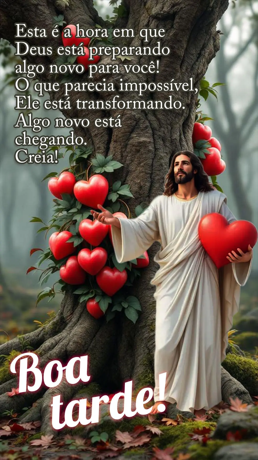 🌅 Boa tarde! Esta é a hora em que Deus está preparando algo novo para você! O que parecia impossível, Ele está transformando. Algo novo está che...