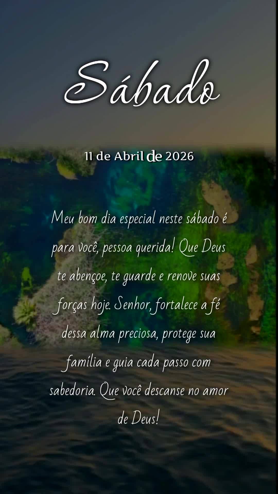 Meu bom dia especial neste sábado é para você, pessoa querida! Que Deus te abençoe, te guarde e renove suas forças hoje. Senhor, fortalece a fé des...