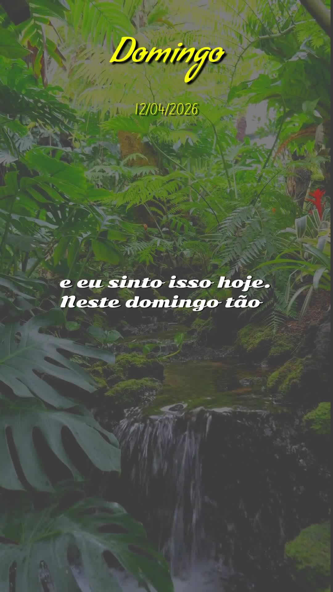 Deus, bom dia. Hoje é domingo, 12 de abril de 2026, e antes mesmo de levantar da cama, meu coração já corre até Ti com gratidão. Obrigado por abrir...