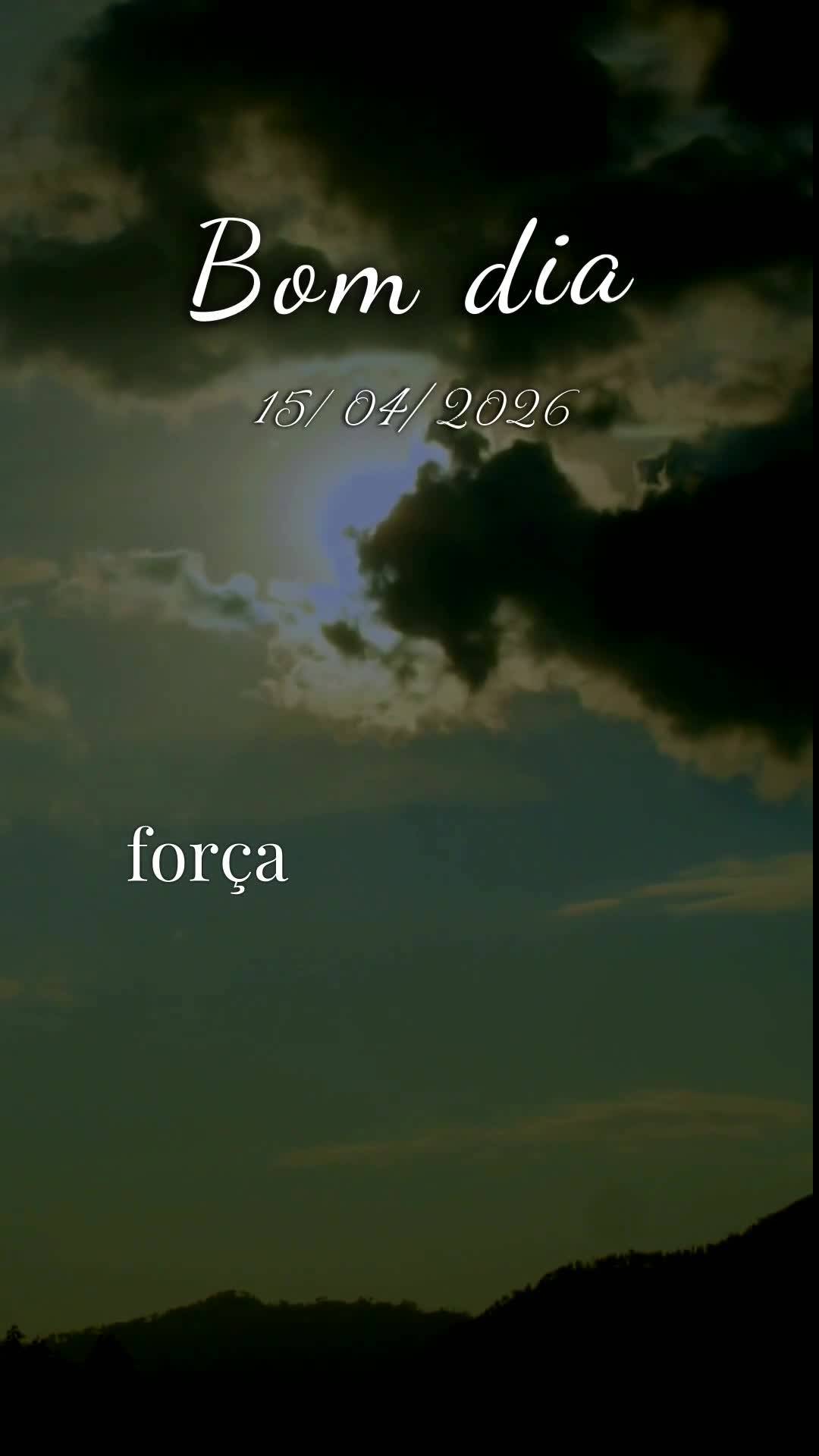 Deus, hoje é quarta-feira, meu pai, dia quinze de abril de 2026. Bom dia. Antes mesmo de dar o primeiro passo neste dia, eu paro diante de Ti para recon...