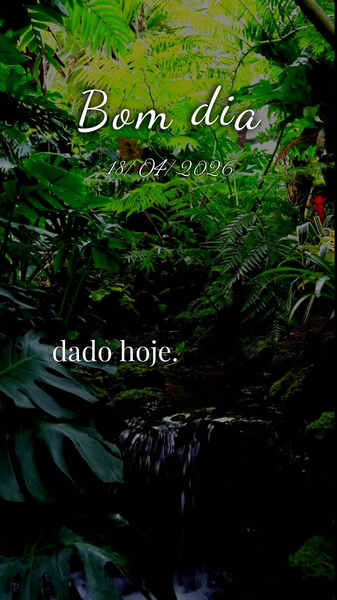 Deus, bom dia. Hoje é sábado, 18 de abril de 2026, e antes de qualquer coisa, quero Te agradecer por abrir meus olhos pra mais um amanhecer. Obrigado p...