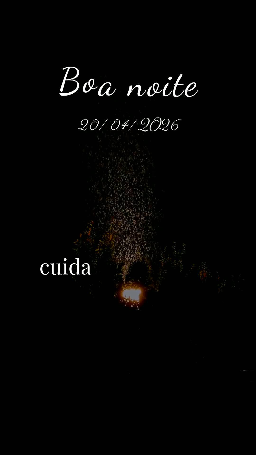 Boa noite! Que noite abençoada esta segunda-feira, 20 de abril de 2026. Que Deus abençoe cada cantinho da sua casa agora, envolvendo você e quem você...