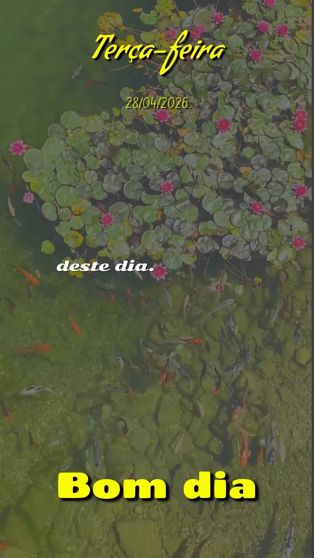 Deus, hoje é terça-feira, meu pai, dia vinte e oito de abril de dois mil e vinte e seis. Bom dia! Antes mesmo de dar o primeiro passo neste dia, eu par...