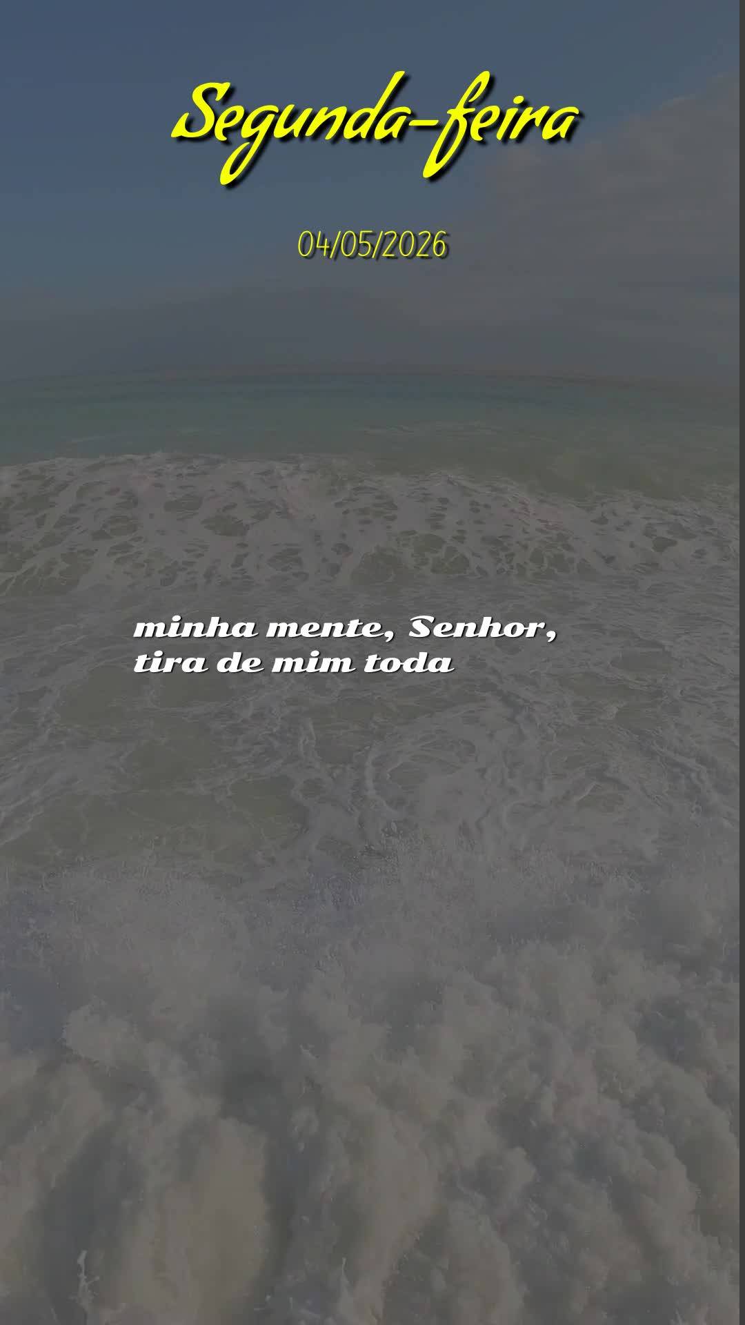 Boa noite, Senhor meu Deus. Nesta segunda-feira, 4 de Maio de 2026, no silêncio desta noite, eu me coloco diante da tua presença. Obrigado, Pai, por ma...