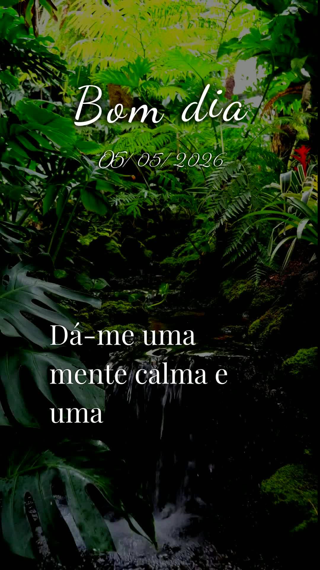 Bom dia, Jesus, meu Mestre e Senhor. Nesta Terça-feira, 5 de Maio de 2026, mais uma manhã começa, e hoje eu Te ofereço todas as minhas ações, palav...