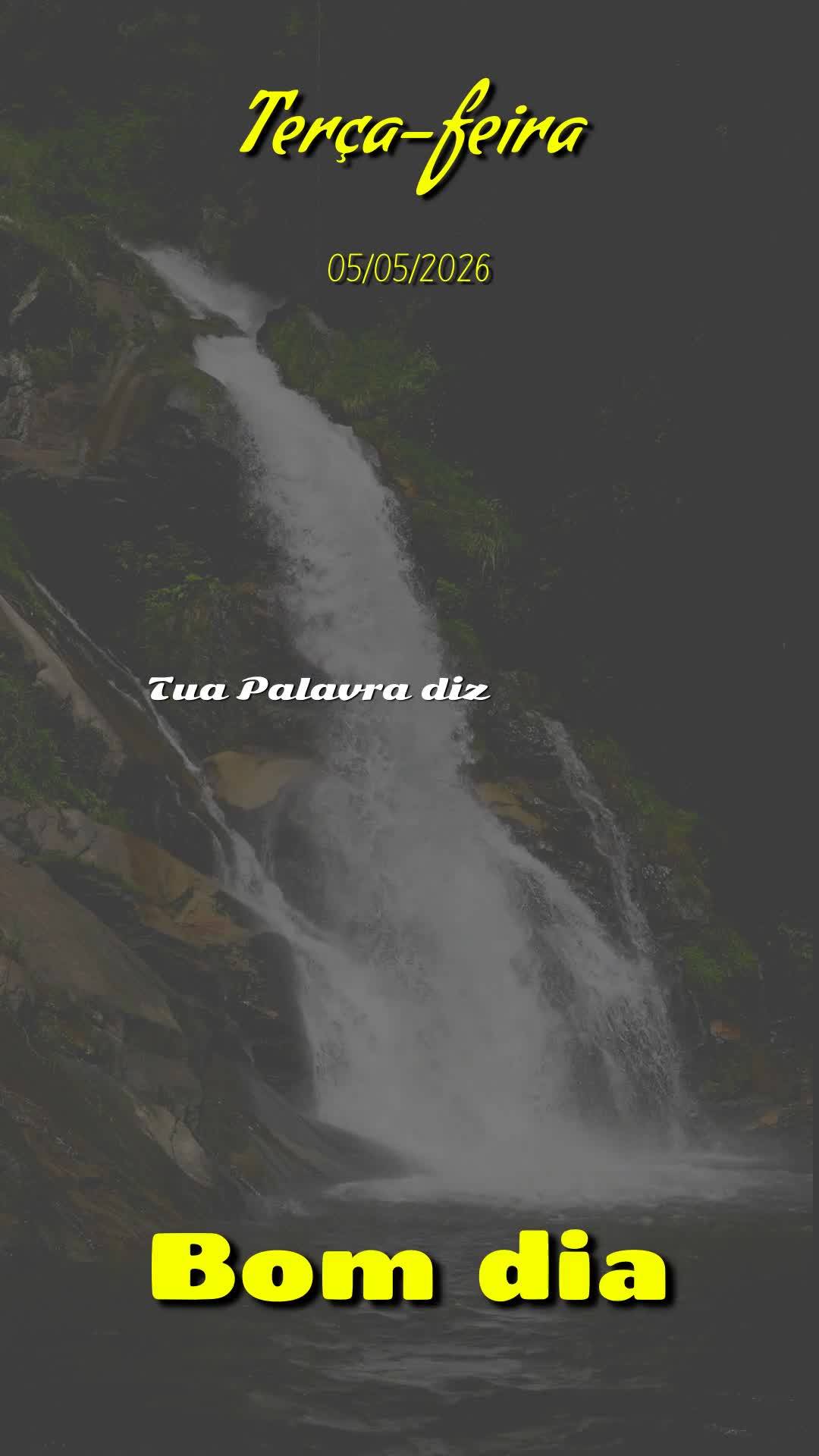 Deus, bom dia. Antes de qualquer coisa, antes mesmo dos meus pés tocarem o chão nesta terça-feira, 5 de Maio de 2026, eu paro pra Te agradecer. Obriga...