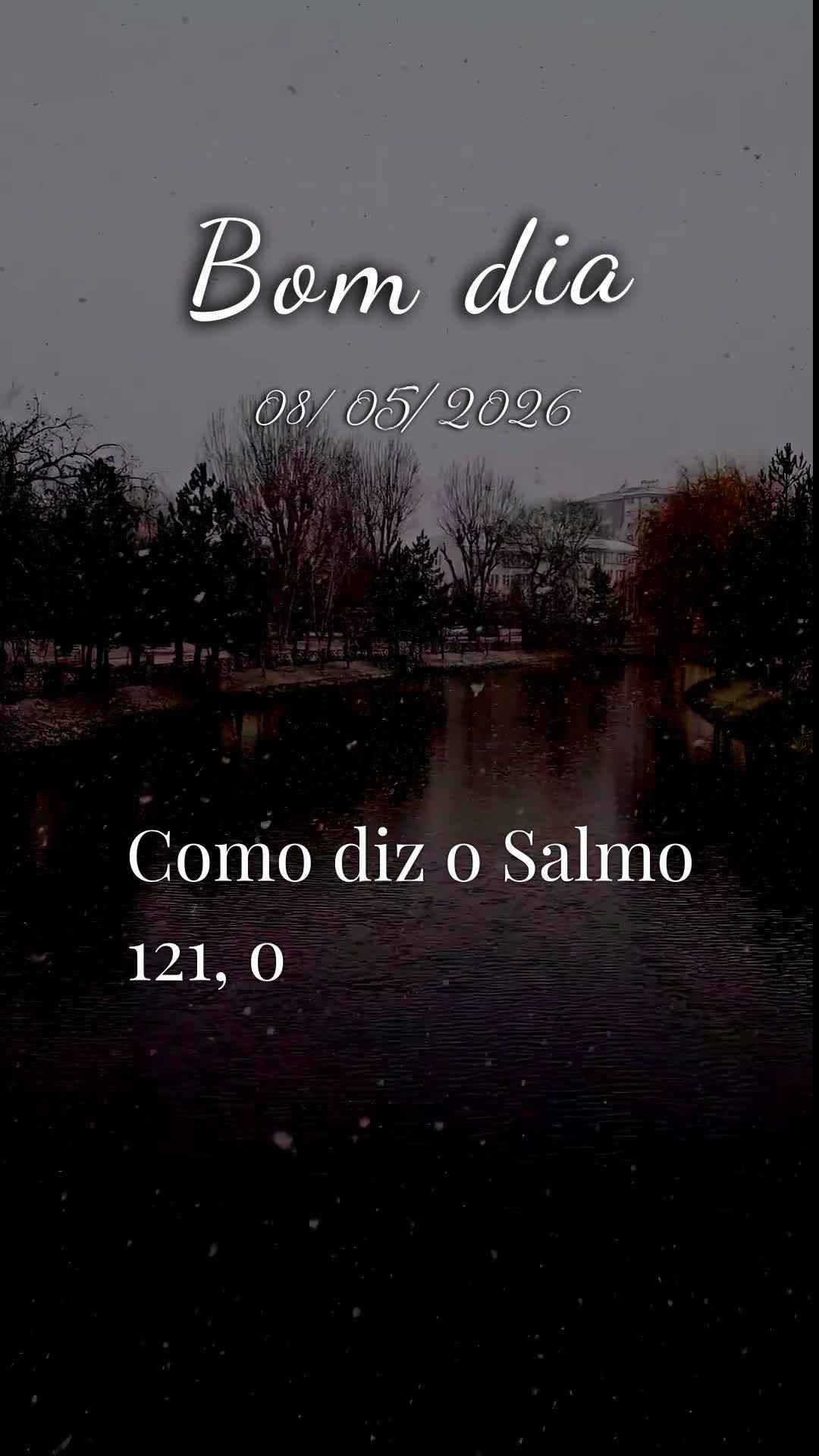 Bom dia! Nesta sexta-feira, 8 de Maio de 2026, eu proclamo sobre a sua vida uma bênção poderosa em nome de Jesus. Que o Senhor caminhe ao seu lado com...
