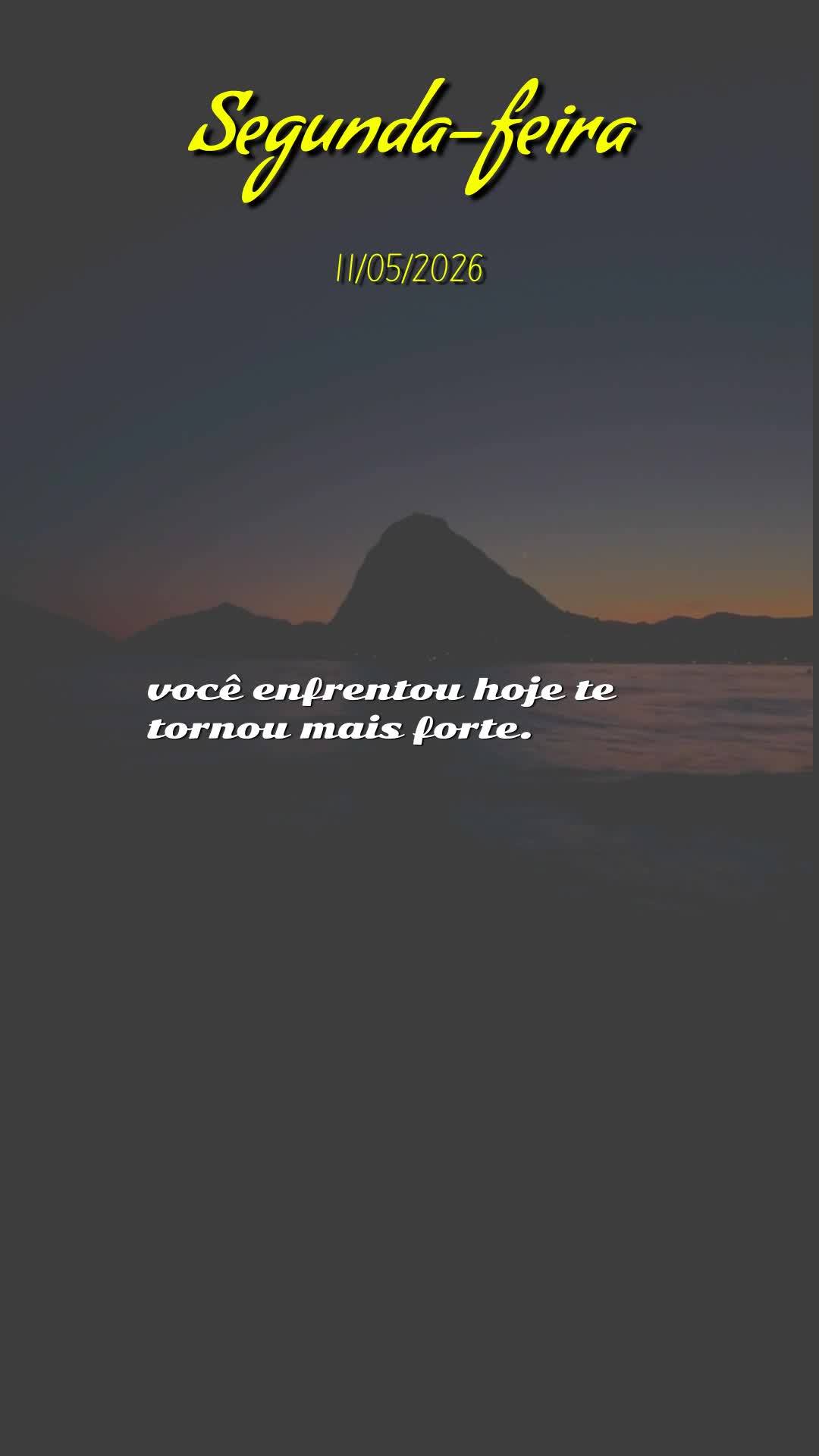 Boa noite. Nesta segunda-feira, 11 de Maio de 2026, quando a noite cai sobre o Brasil e as luzes da cidade começam a se apagar, Deus acende as estrelas ...