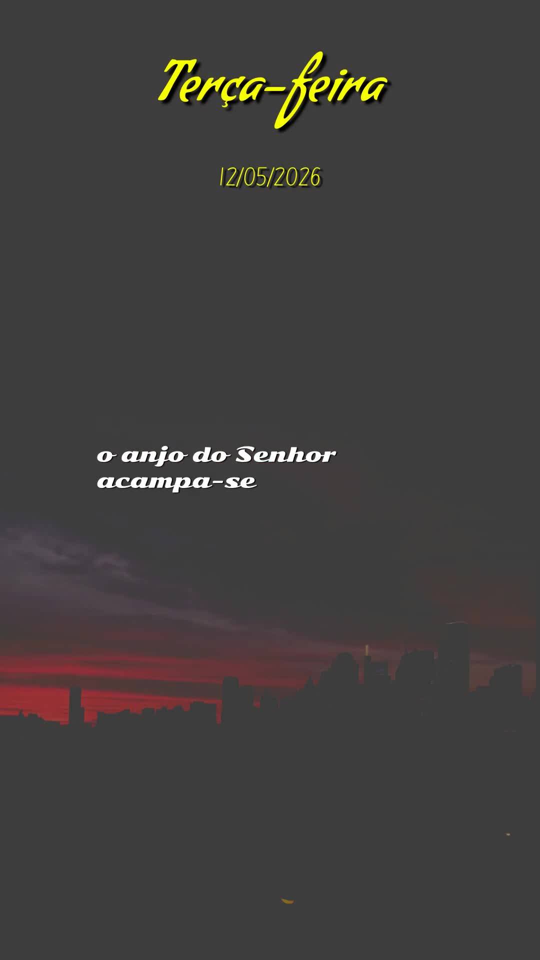 Boa noite. Nesta terça-feira, 12 de Maio de 2026, eu me coloco diante do Pai para interceder por você. Que a bênção do Senhor te alcance onde quer q...