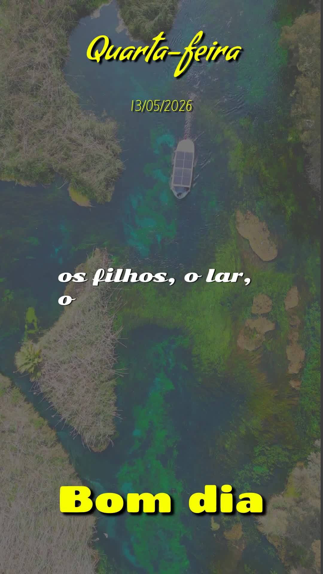 Meu bom dia especial nesta quarta-feira é para você, pessoa querida que Deus colocou no meu coração. Que o Senhor te abençoe, te guarde e te guie em...