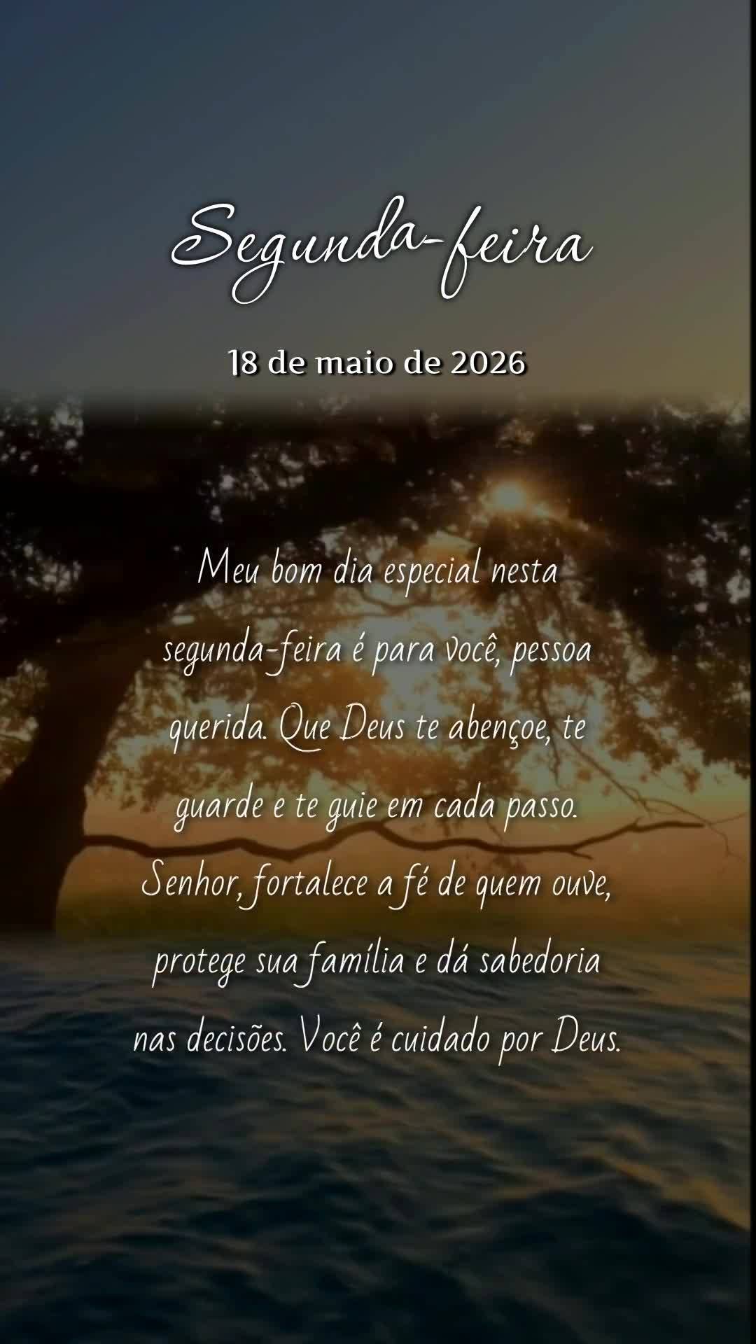 Meu bom dia especial nesta segunda-feira é para você, pessoa querida. Que Deus te abençoe, te guarde e te guie em cada passo. Senhor, fortalece a fé ...