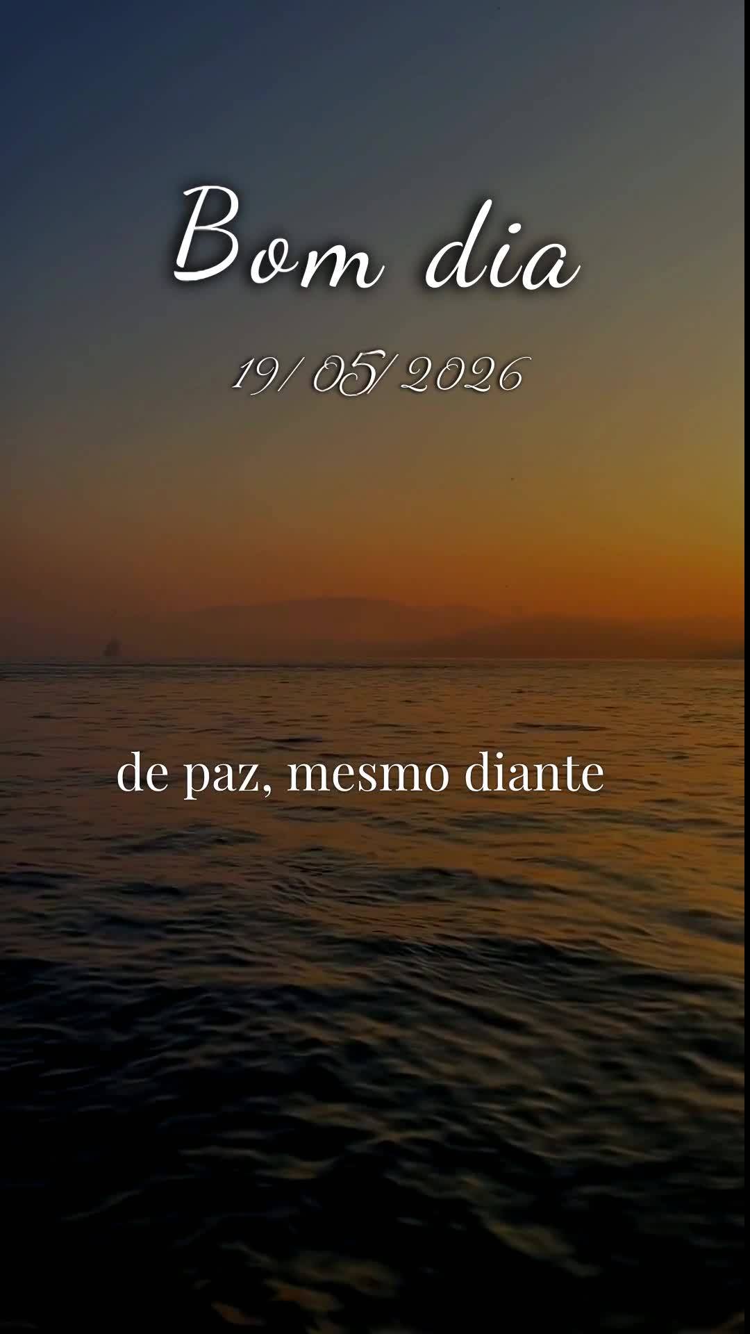 Deus, bom dia. Antes de qualquer coisa, obrigado por abrir meus olhos nesta terça-feira, 19 de Maio de 2026, e me dar o privilégio de começar de novo....