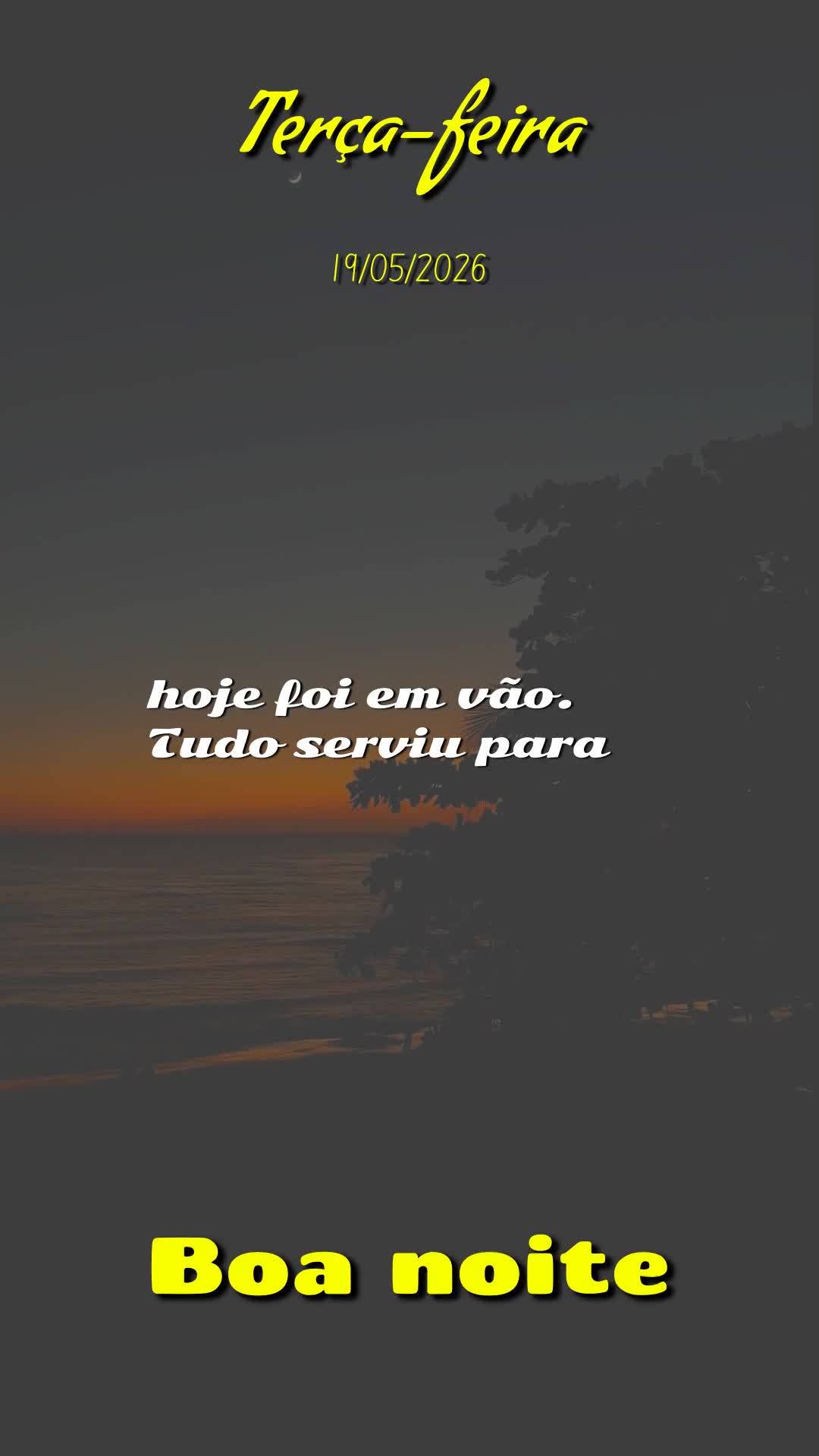 Boa noite. Nesta terça-feira, 19 de Maio de 2026, quando o céu se enche de estrelas, lembre-se: foi Deus quem acendeu cada uma delas, para que você nu...